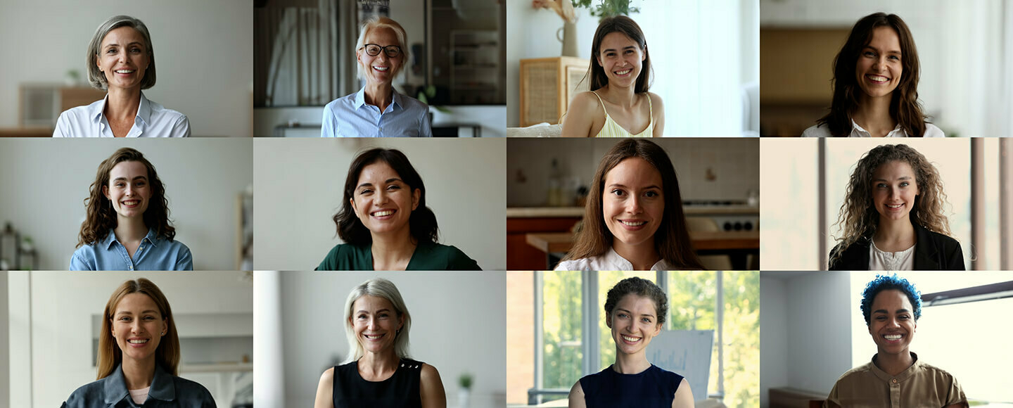 Diverse group of smiling women symbolising the ProAge woman, a positive midlife mindset and finding meaning after 50