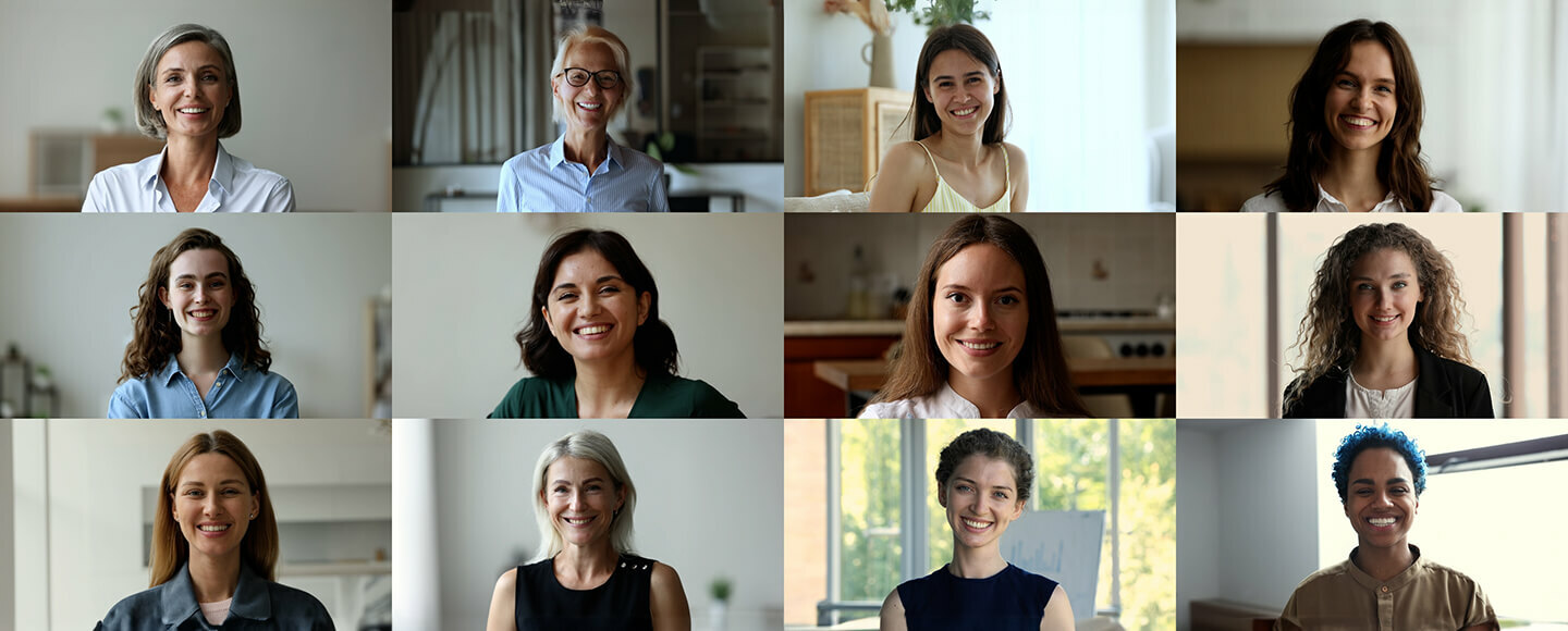 Diverse group of smiling women symbolising the ProAge woman, a positive midlife mindset and finding meaning after 50